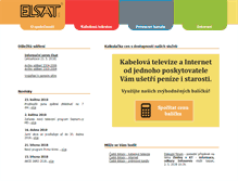 Tablet Screenshot of elsatnet.cz