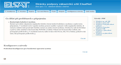Desktop Screenshot of help.elsatnet.cz